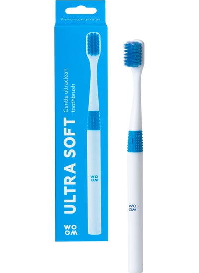 Buy WOOM Toothbrush Ultra Soft (Blue Color), for Sensitive Teeth and Gums in UAE