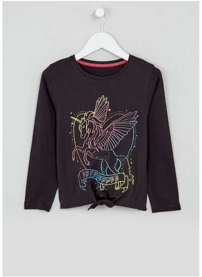 Buy Girls Long Sleeve Unicorn T-Shirt in Egypt