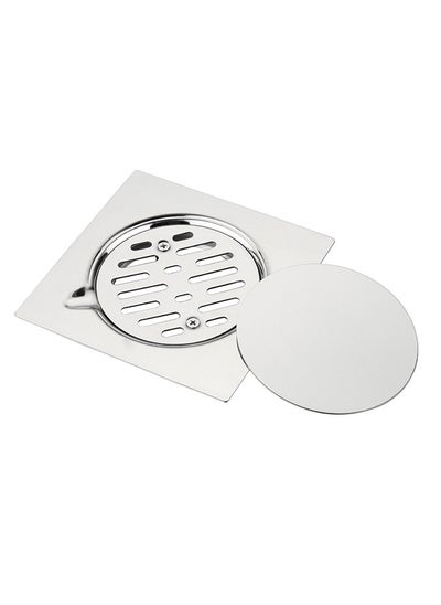 Buy Stainless Steel Floor Drain-15x15cm-Universal Size Durable Corrosion Resistant Fast Draining Hair Straining Drain Cover Square Floor Drain Strainer Replacement in Bathroom, Patio Pool, Balcony in Saudi Arabia