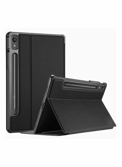 اشتري Shockproof Case for Lenovo Tab P11 Pro Gen 2 2022 Slim Stand Folio Protective Hard Shell Cover for 11.2 Inch Lenovo Tab P11 Pro 2nd Generation TB132FU Black في السعودية