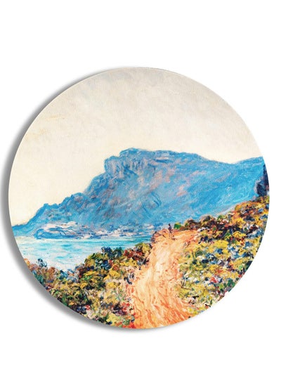 Buy The Corniche near Monaco by Claude Monet Mouse Pad - Size 20 X 20 CM (Faux Leather) in Egypt