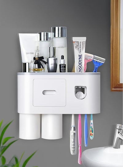Automatic Wall Mounted Toothpaste Dispenser And Toothbrush Holder With ...