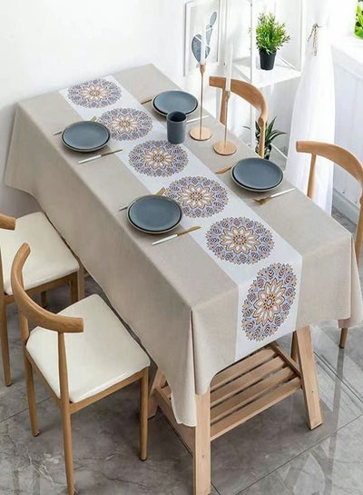 Buy Oil And Water Proof Table Cloth Multicolour 140x180cm in UAE
