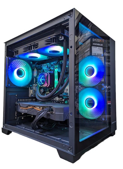 Buy INTEL i5 12400f (Upto 4.4 Ghz) NVIDIA RTX 3060ti 8GB DDR6, 16GB DDR4 RAM, 500GB NVME SSD + 1TB HDD, GF  Cpu Liquid Cooler 240mm, PSU 850W 80+Bronze, Windows 11 Pro in UAE