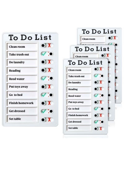 اشتري Chore Chart, Daily to Do List, Memo Checklist Board, Portable Detachable Planning Reminder Chart, DIY Home Check Items and Form Good Habit (4 Pcs) في الامارات