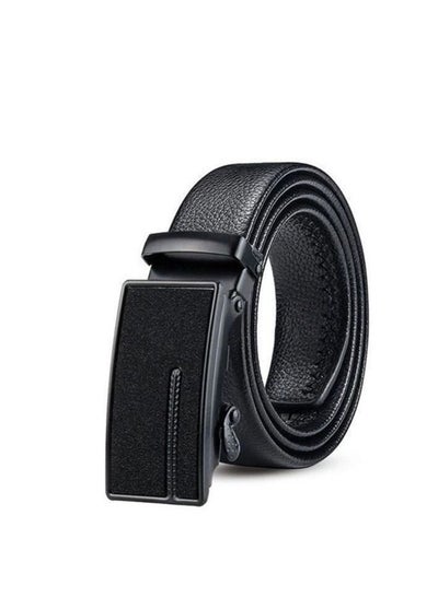 Buy Men's automatic buckle business belt Frosted 1 in Saudi Arabia