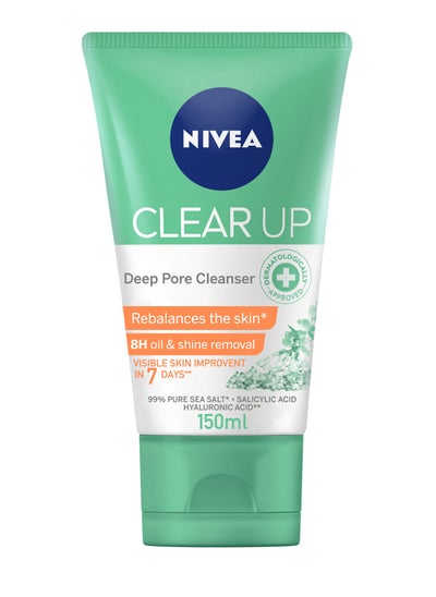 اشتري Face Wash Deep Pore Cleanser Clear Up With Sea Salt Salicylic And  Hyaluronic Acid في الامارات