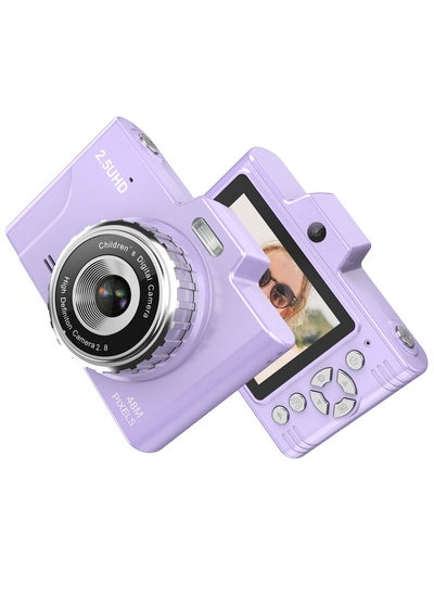 اشتري 48 Million Pixel Front and Rear Dual Camera  for Kids Retro Mini High-Definition Digital Camera With 32GB Memory Card في السعودية