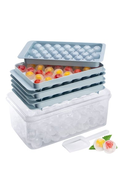 Buy Ice Cube Tray, Round Ice Cube Trays for Freezer with Lid & Bin, 1.2 IN X 99 PCS Sphere Ice Ball Maker Molds Circle Ice Tray for Whiskey Cocktails Drinks (3 Trays 1 Ice Container and Scoop) in Saudi Arabia