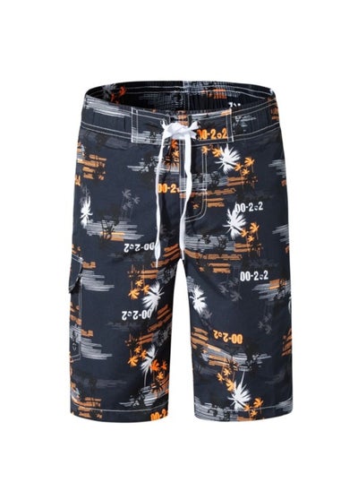 Buy Men's Printed Letters Beach Casual Shorts Swimwear Summer in Saudi Arabia