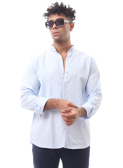 Buy Solid Long Sleeves Light Blue Comfy Shirt in Egypt