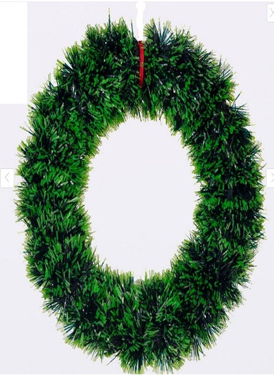 Buy Beautiful Artificial Green Wreath Elegant 40cm  Green/Black Corona  - Wreath for Front Door & Wall in Egypt