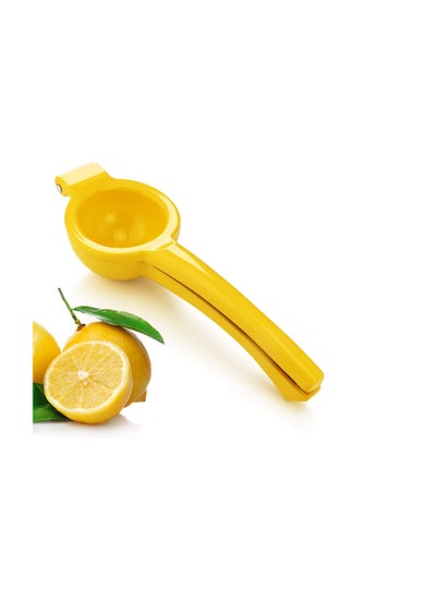 Buy Foodservice Enameled Aluminum Lemon Squeezer Yellow Lime Juicer Citrus Press in Saudi Arabia