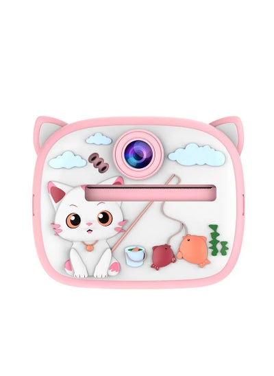 Buy Children's Toy Digital Camera 1080p HD Screen Outdoor Toy Birthday Gift Polaroid HD Mini Print Camera Children's Digital Video Camera in UAE