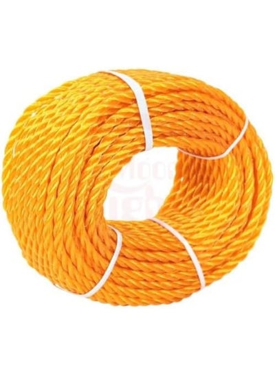 Buy Alsaqer Plastic Rope 35 Yards Length x 4mm Diameter | High-Strength Nylon Rope for Docks, Marine Mooring Lines, Camping, Climbing, Rescue and Multipurpose, Mix Colours Yellow,Blue,Red,Orange and Green in UAE