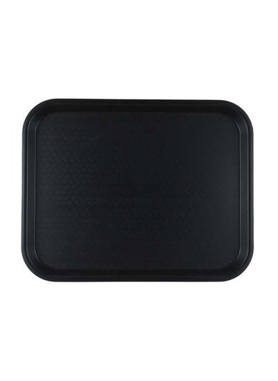 اشتري Fast Food Tray Plastic - 45x35 Black في الامارات