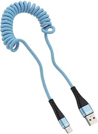 اشتري Havit h683 cable - usb-a to type-c 2a high quality stretching length,1.2m blue. في مصر