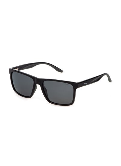 اشتري Men's Polarized  Sunglasses SFI726 57Z42P - Lens Size: 57 Mm - Total Shiny Black في الامارات