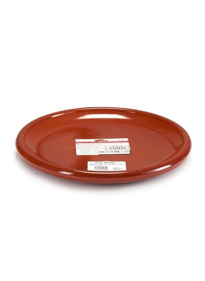 Buy Brown Terracotta Steak Thick Plate 26 cm ,Spain in UAE