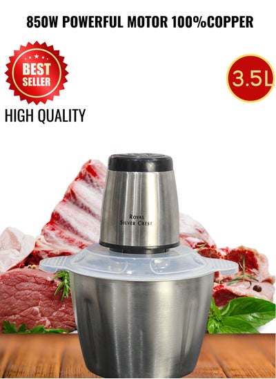 Buy MultiFunctional 3.5L Stainless Steel Meat Grinder Electric Meat Grinder Power 850w in Saudi Arabia