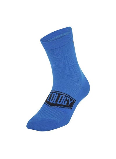 Buy CYCOLOGY REFLECTIVE LOGO CYCLING SOCKS BLUE in UAE