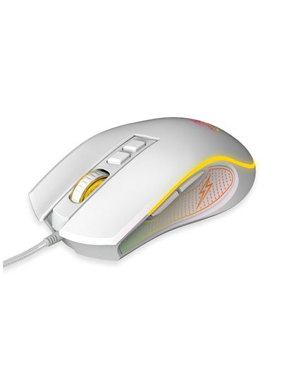 اشتري Wired Gaming Mouse With Lights White في الامارات