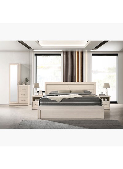 اشتري Valencia 5-Piece King Bedroom Set 207.5x90x192 cm في السعودية