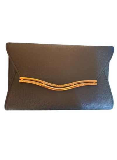 Buy An elegant luxury leather bag for evening occasions - black in Egypt