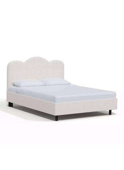 Buy Supreme Comfort: Swedish Wood King Bed - Regal Ivory Opulence (160x200x140) by Alhome in Saudi Arabia