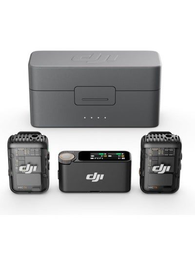 Buy DJI Mic 2 2-Person Compact Digital Wireless Microphone System/Recorder | CP.RN.00000325.01 in UAE