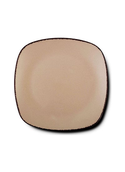 Buy Nava Stoneware Brown Sugar Dinner Plate 26Cm in UAE