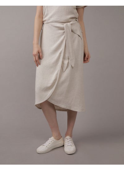 Buy FAUX WRAP MIDI SKIRT in Saudi Arabia