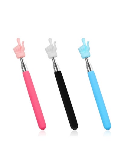 Buy 3 Pcs Telescopic Teachers Pointer Extendable Hand Pointer Finger Pointer Stick for Elementary School Kindergarten Teacher in Saudi Arabia