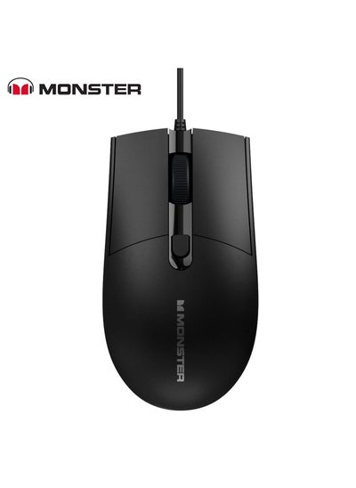 Buy Monster Airmars Km2 Wired Mouse - Black in UAE