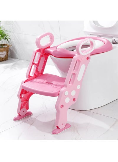 اشتري Pikkaboo EasyGo + Potty Training Seat withStepLadder-Pink في الامارات