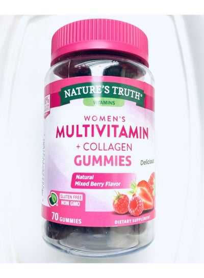 Buy Natures Truth Womens Multivitamin Gummies Plus Collagen 70 Count in UAE