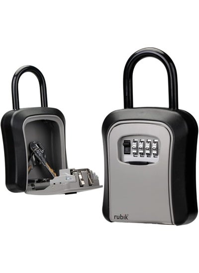 اشتري Large Padlock Key Lock Box for Keys Storage with Hang Shackle and Combination Lock, Outdoor/Indoor Use for Home Hotel Office Shop Warehouse Garage في الامارات