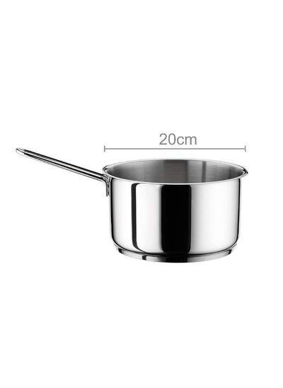 اشتري Hascevher Stainless Steel Milk Pot With Heat Resistant Steel Handle في الامارات