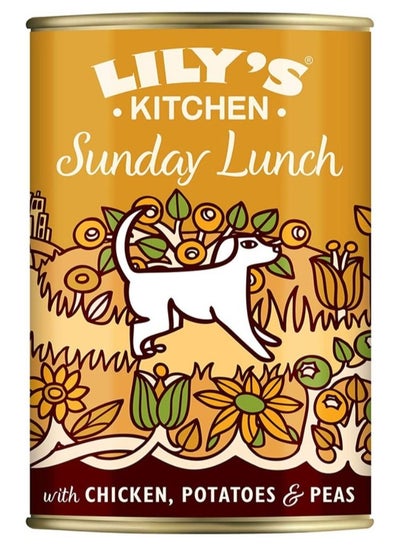 Buy Sunday Lunch with Chicken, Potatoes and Peas Dog Food 400g in UAE