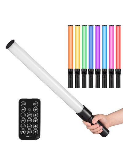 اشتري Andoer D3 Handheld RGB Light Tube LED Video Light Wand 2500K-9900K Dimmable 21 Lighting Scene Effects Built-in Battery with LCD Screen Remote Contro في الامارات