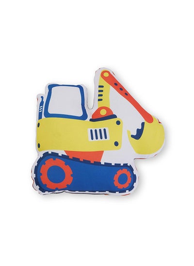 اشتري Excavator Shaped Filled Cushion 38X38Cm - Yellow في الامارات