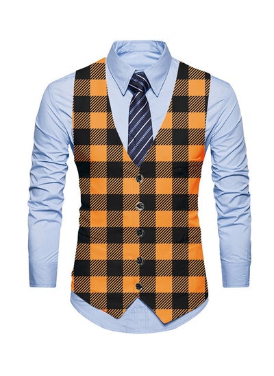 Buy New Fashionable Personalized Printed Men's Suit Vest in Saudi Arabia