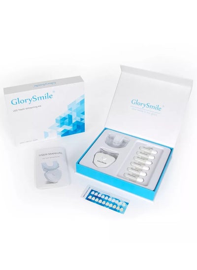 اشتري Teeth Whitening Kit for Dentist-Level Tooth Whitening Effect Sensitive-Free Enamel Safe Professional Teeth Whitening Kit Unisex White-Blue Box في الامارات