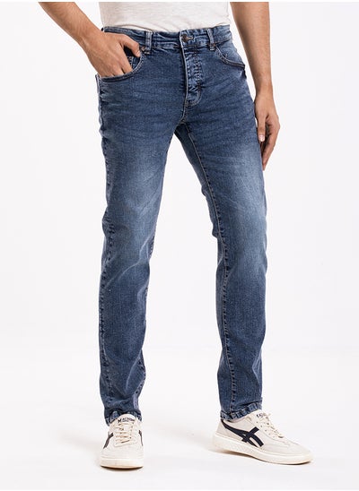 Buy COTTON BLUE LIGHT WASH JEANS PANT in UAE