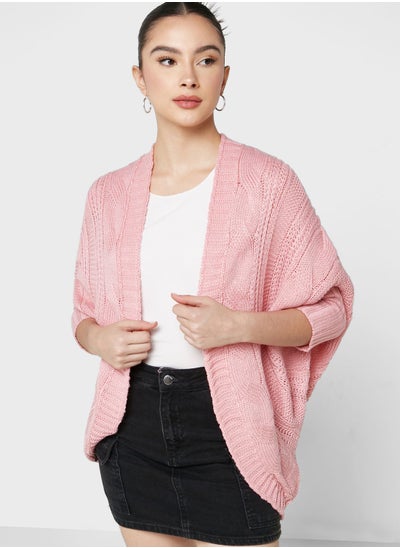 Buy Cable Knit Oversized Cardigan in UAE