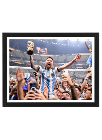 اشتري Lionel Messi Argentina Champion Autographed Poster with Frame 30x40cm في الامارات