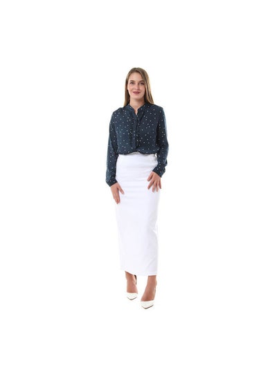 Buy ESLA Gabardin  Skirt off-white in Egypt
