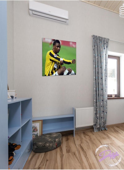 Buy Mohammed Noor Football Player Decorative Wall Art Wall Decor Card Board Home Decor for Living Room, Drawing Room, Office Room and Bedroom 30CM x 30CM in Saudi Arabia