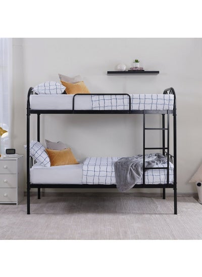 Buy AMALFI KIDS BUNK BED 90X190 CM - BLACK in UAE