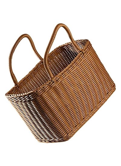 Buy Large Oval Plastic Shopping Basket with Handle for African Market in Saudi Arabia